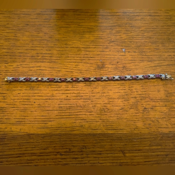 DBJ Dee Berkley Jewelry Ruby tennis bracelet - Picture 1 of 8